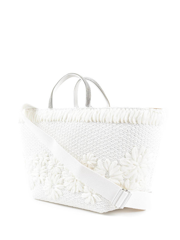 Ermanno Scervino Straw tote bag - ホワイト | D283S344PRF0025