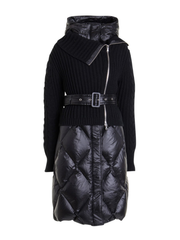 ERMANNO SCERVINO: padded jackets - Removable sweatshirt puffer jacket