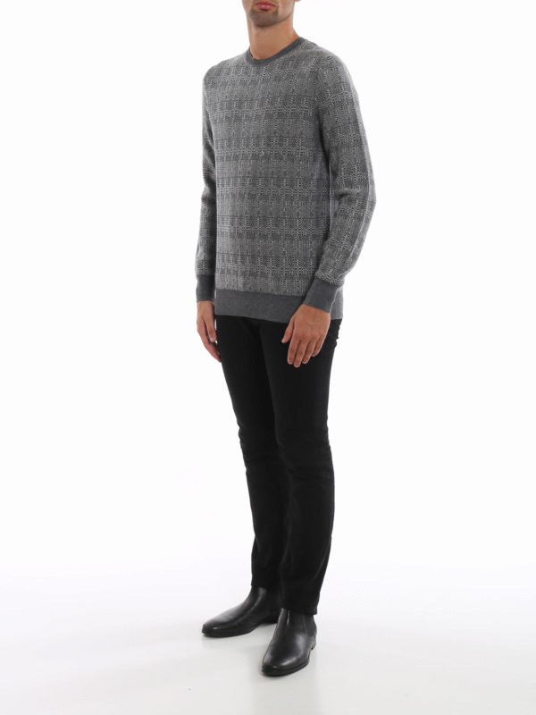 ERMENEGILDO ZEGNA: Pull col rond online - Pull Col Rond - À Motif