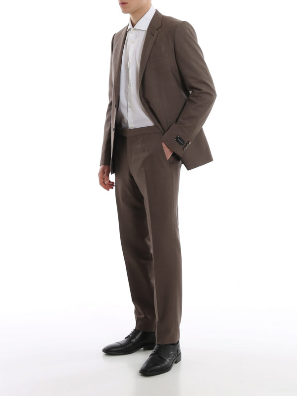 ERMENEGILDO ZEGNA: formal suits online - Silk wool blend two-piece suit
