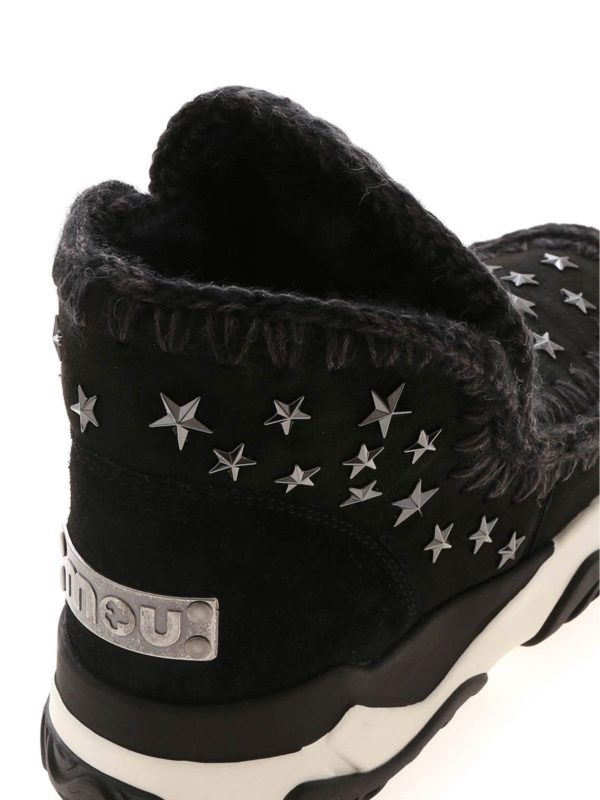 Eskimo Trainer Star Stud sneakers in black shop online: MOU