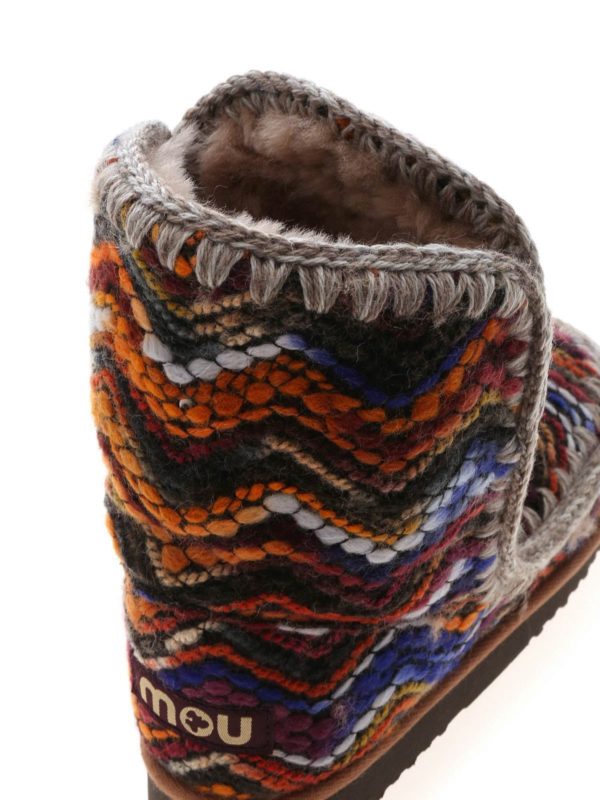 Eskimo Wool multicolor ankle boots shop online: MOU