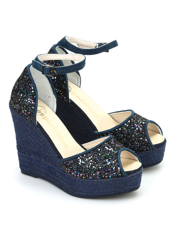 Espadrilles: sandals - Salsa glitter wedges