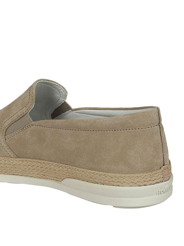 Espadrilles style suede slip-ons shop online: HOGAN