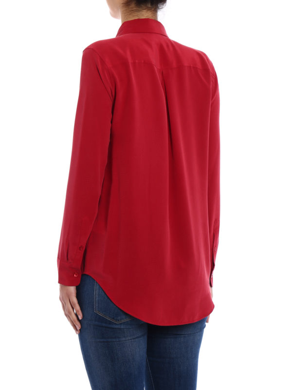 Essential red silk shirt shop online: EQUIPMENT