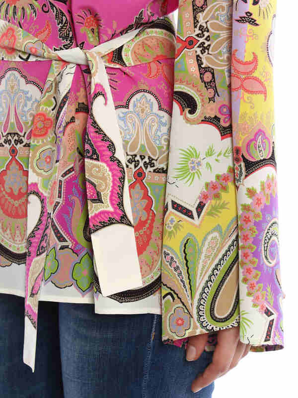 iKRIX ETRO: Belted silk tunic