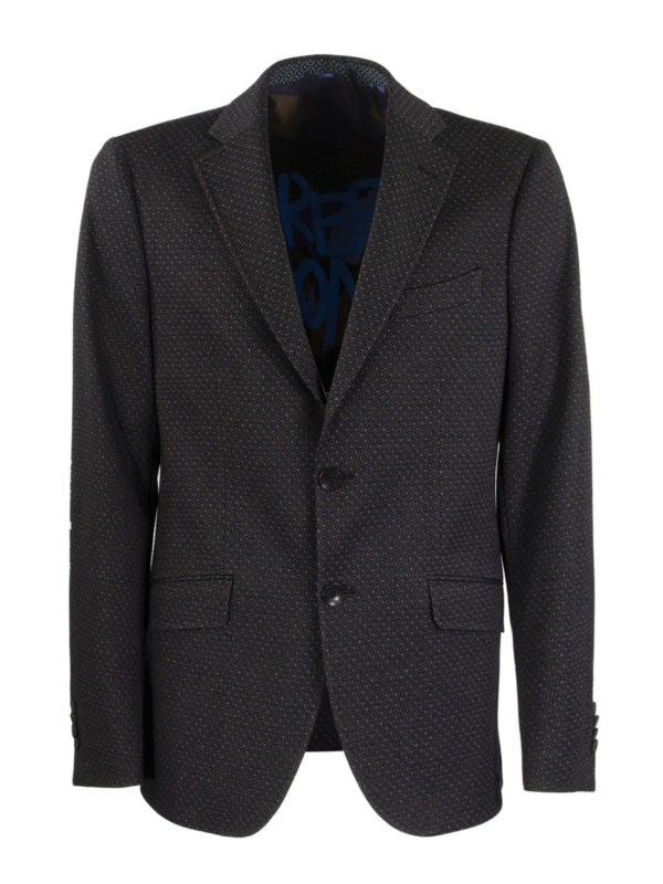 ETRO: blazers - Wool blend jacquard blazer