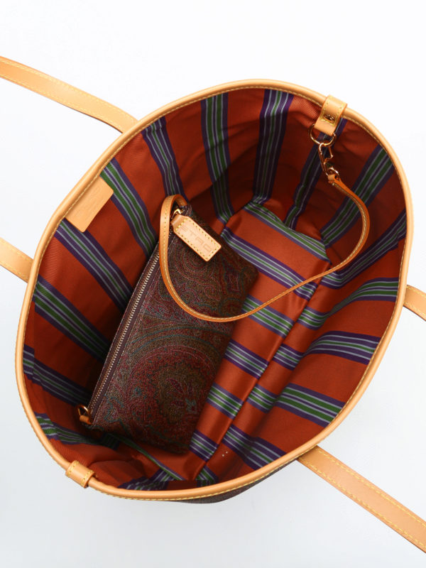 ETRO buy online Paisley print shopping bag