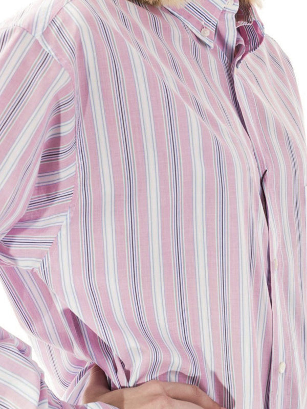 ETRO buy online Pink striped cotton poplin shirt