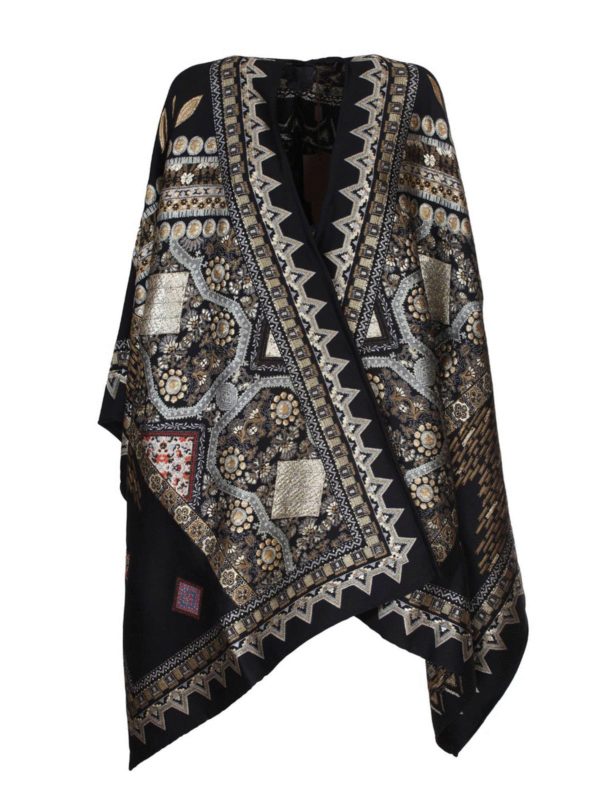 ETRO: Capes & Ponchos - Cape - Schwarz