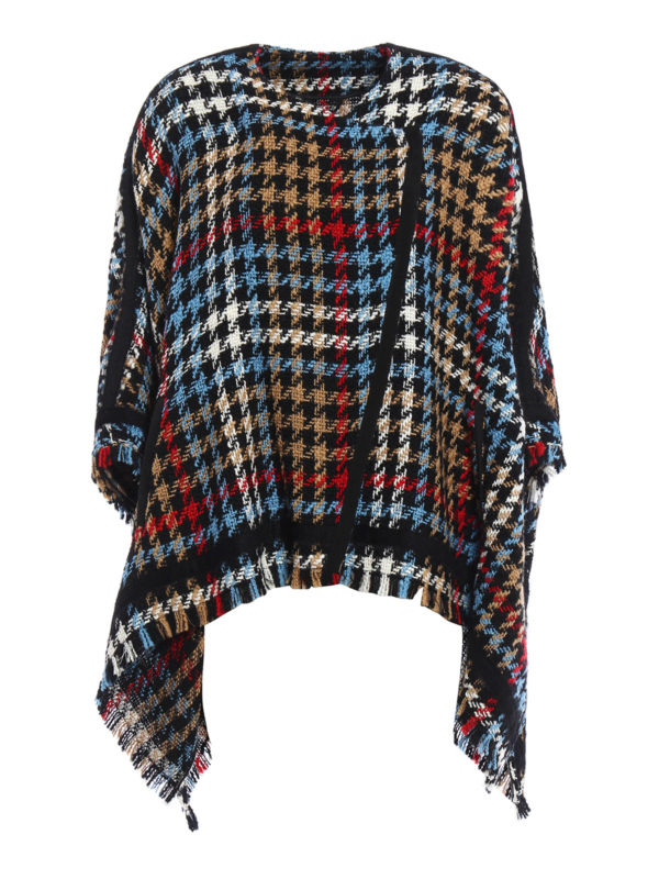 ETRO: Capes & Ponchos - Poncho-inspired jersey cape