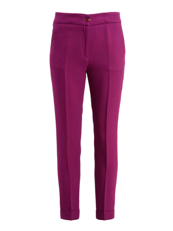 MONARI Drainpipe trousers with decorative seams | Emporium