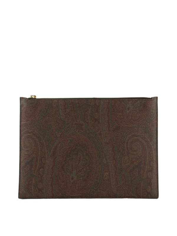 Etro Arnica clutch in paisley canvas jacquard for Women - GB | Al Duca d'Aosta