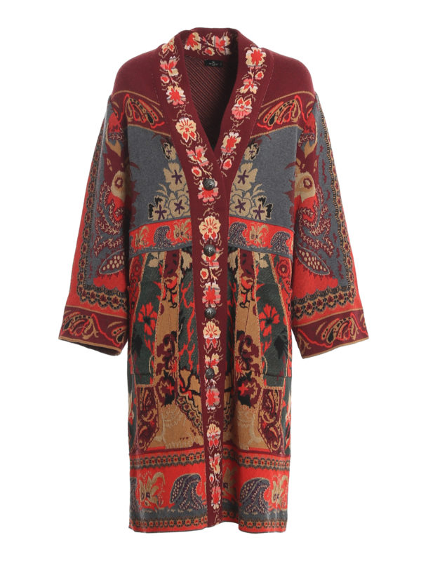 ETRO: Lange Mäntel - Langer Mantel - Rot