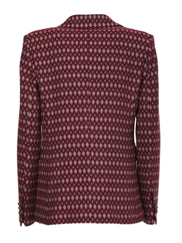 ETRO: blazers online - Patterned tailored jacket in multicolor