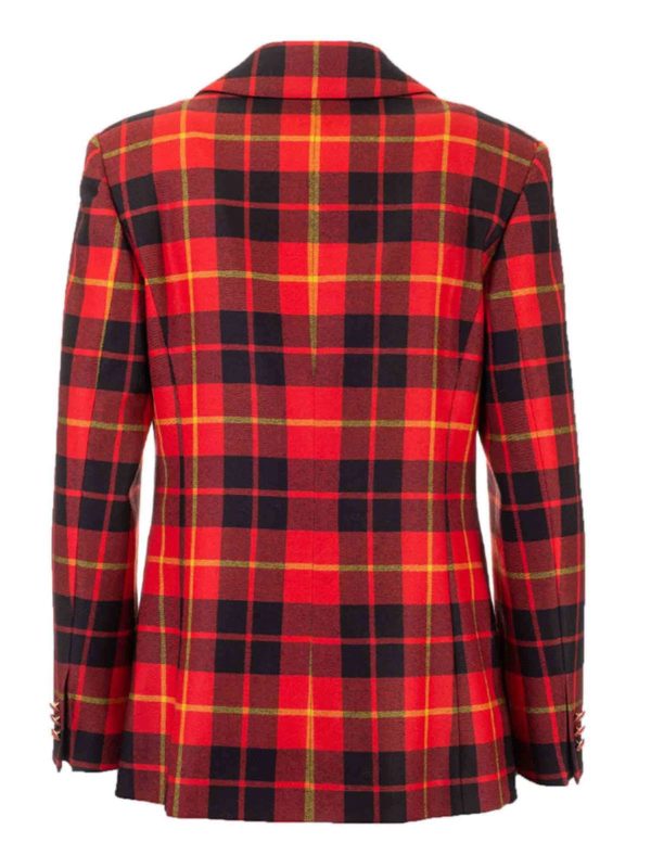 ETRO: blazers online - Tartan jacket in red