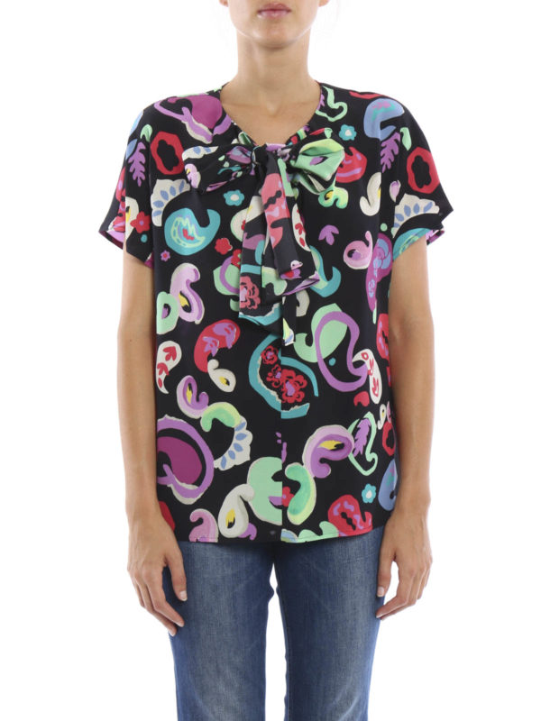 ETRO: blouses online - Self-scarf funny blouse