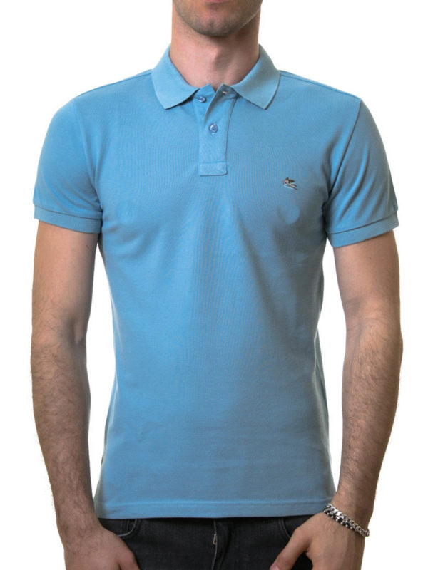ETRO: polo online - Polo con logo cucito