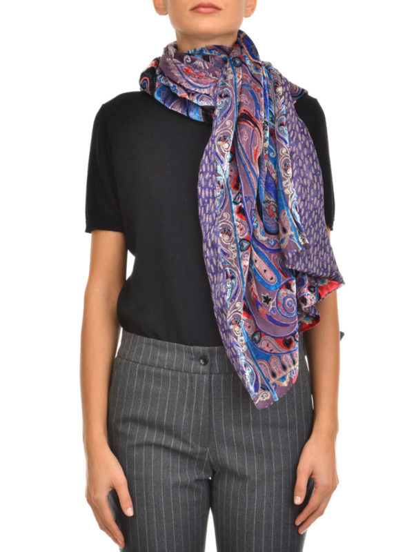 ETRO: scarves online - Silk blend scarf