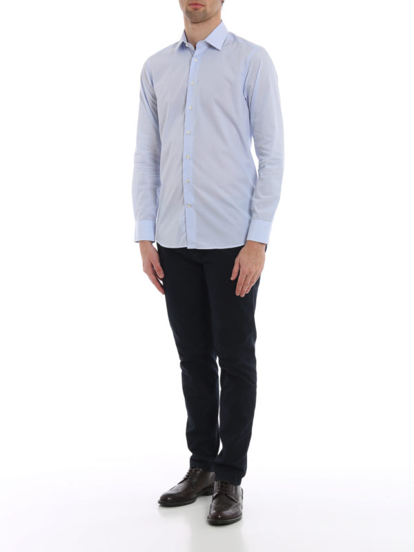 ETRO: camicie online - Camicia Spread azzurra in cotone zephir