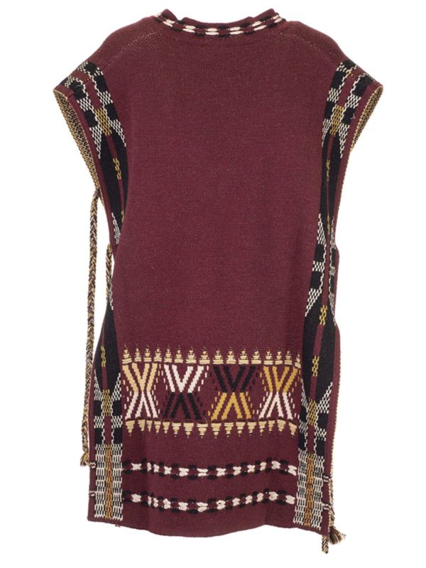 ETRO: Suéteres con cuello pico online - Sudadera - Rojo