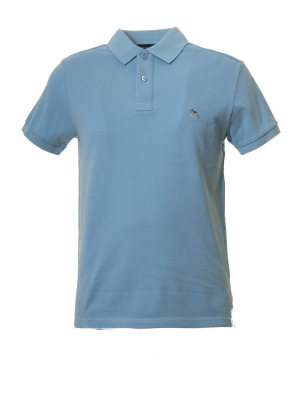 ETRO: polo - Polo con logo cucito
