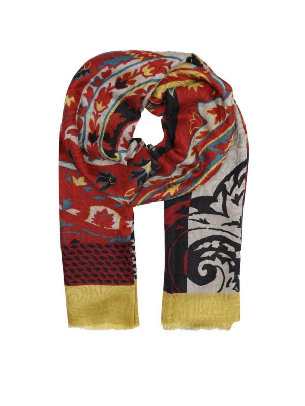ETRO: Bufandas y pañuelos - Bufanda - Rojo