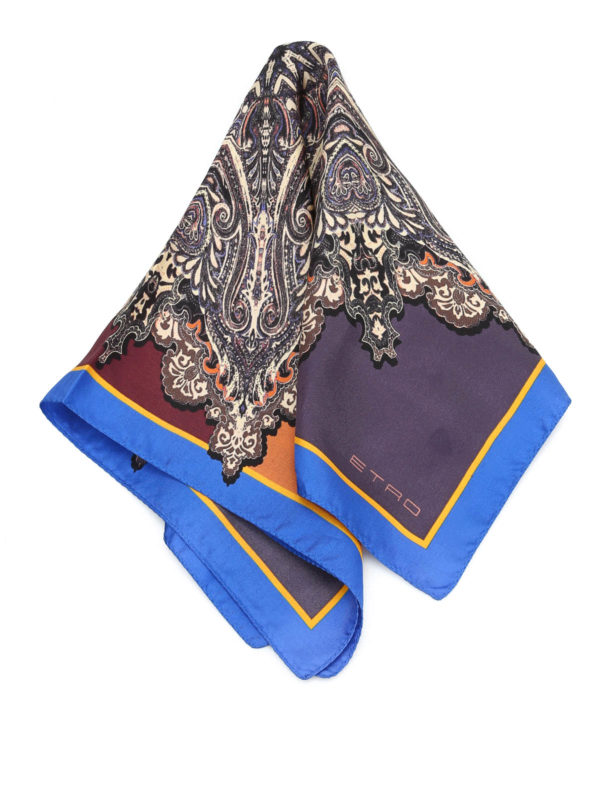 ETRO: scarves - Printed silk pochette