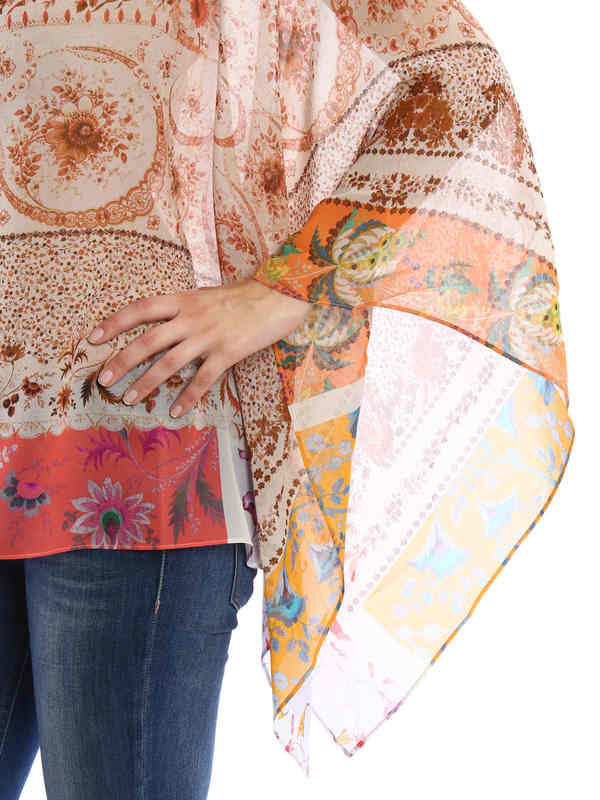 iKRIX ETRO: Sheer silk poncho