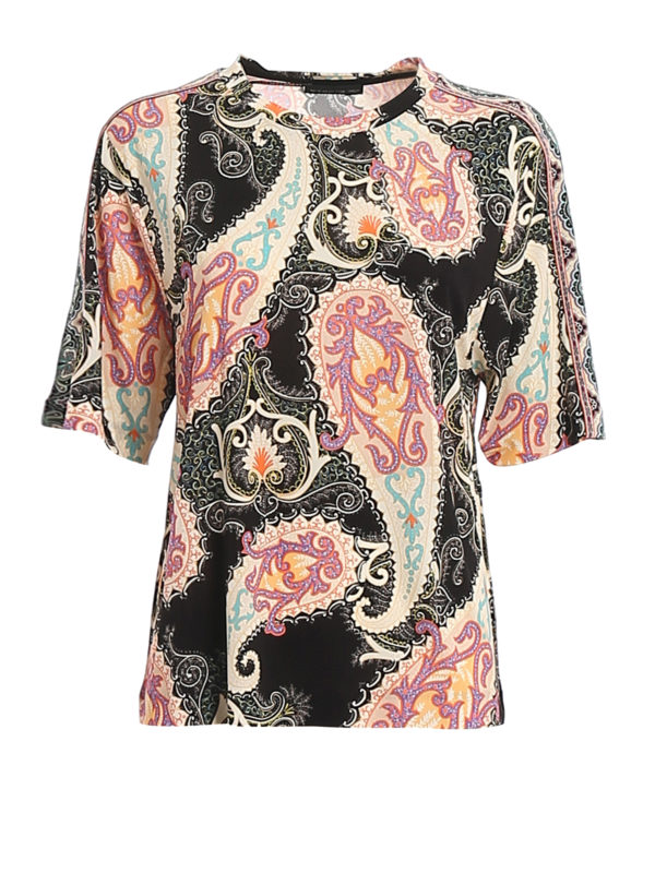 ETRO: Camisetas - Camiseta - Patchwork