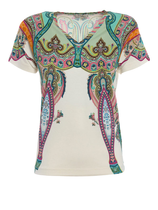 ETRO: T-shirts - T-Shirt Fur Damen - Hellgrün
