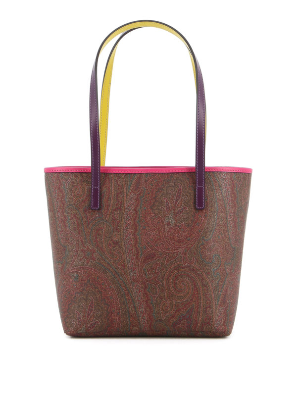 ETRO: totes bags - Small coated canvas tote bag