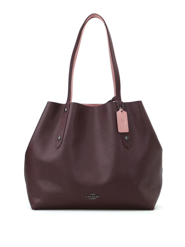 Expandable sides suede shopper shop online: COACH