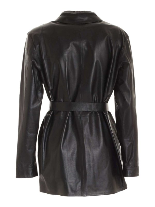 FABIANA FILIPPI: leather jacket online - Leather jacket in black