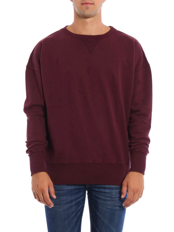 FAITH CONNEXION: Sweatshirts & Sweaters online - Destroyed effect sweatshirt