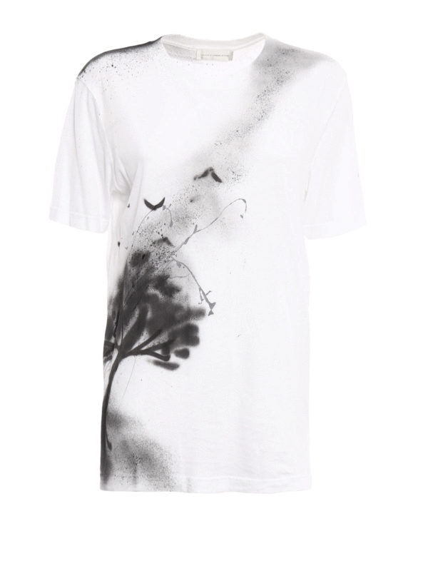 FAITH CONNEXION: t-shirts - Spray print cotton T-shirt