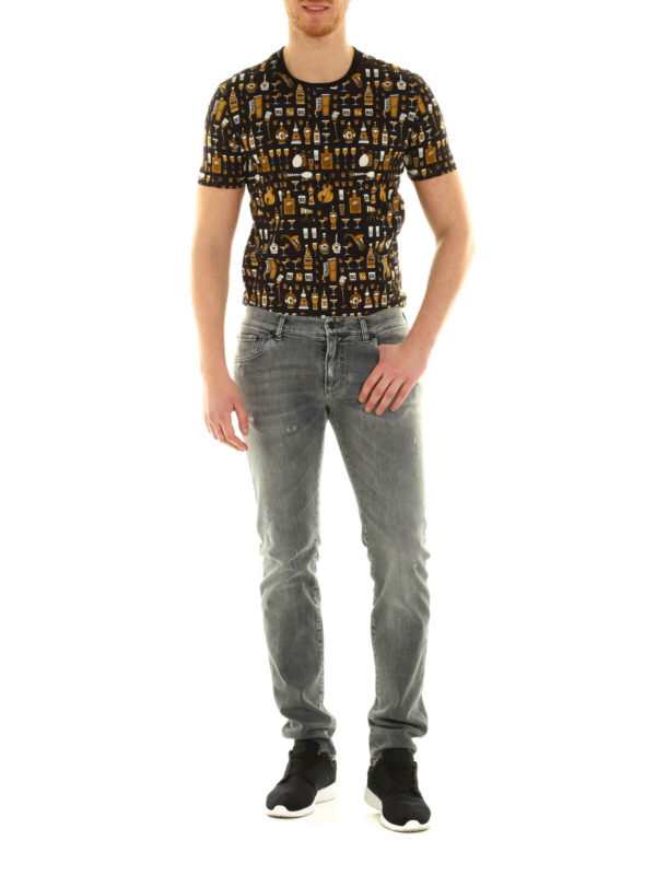 ストレートジーンズ メンズ - グレー shop online: DOLCE & GABBANA