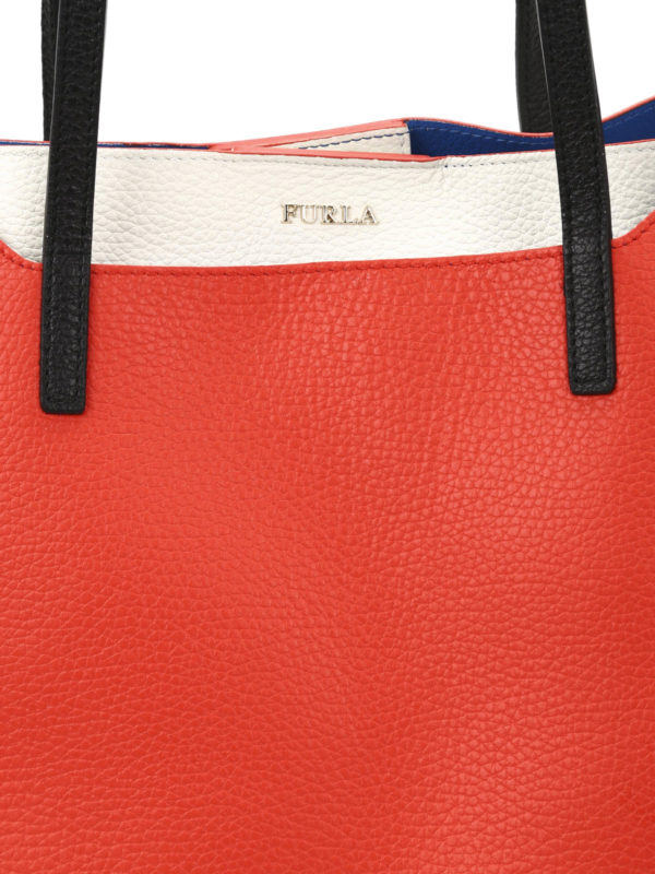 Furla Fantasia leather tote Red Women 820566ARANCIO