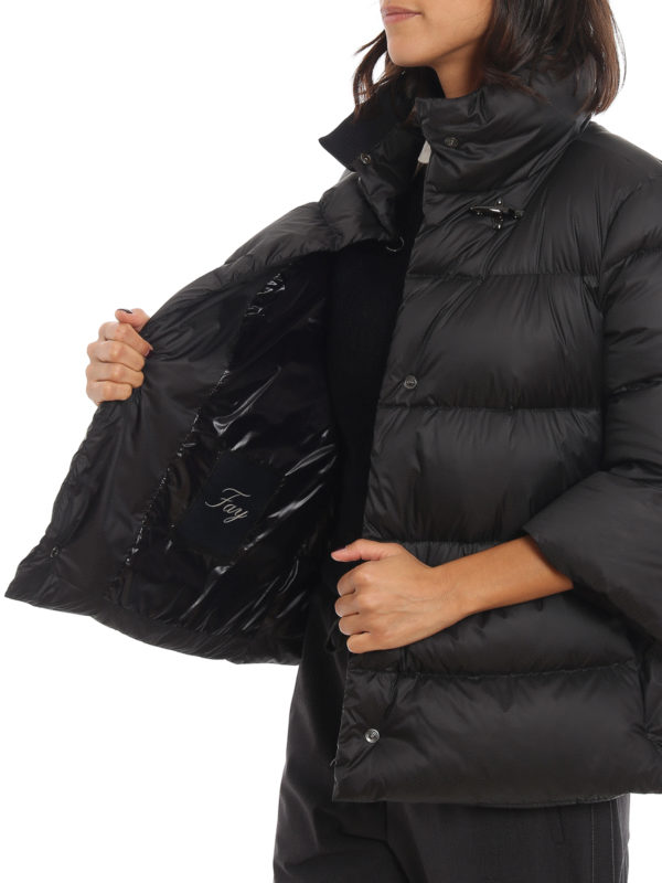 FAY buy online Black flared puffer jacket