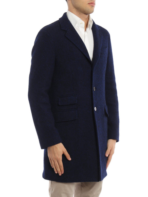 FAY buy online Herringbone wool coat