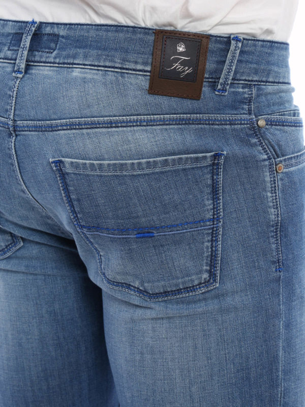 FAY buy online ストレートジーンズ *** - ライトウォッシュ