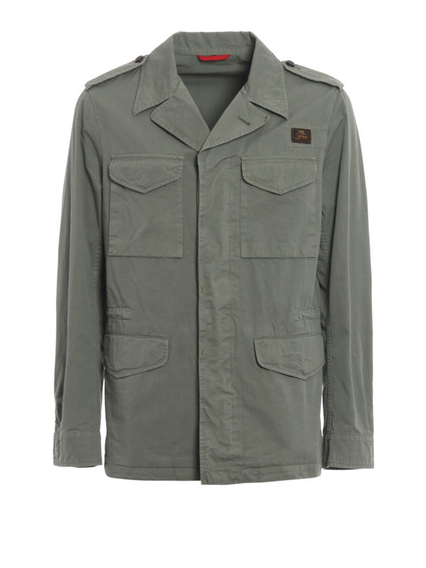 FAY: casual jackets - Cotton field jacket