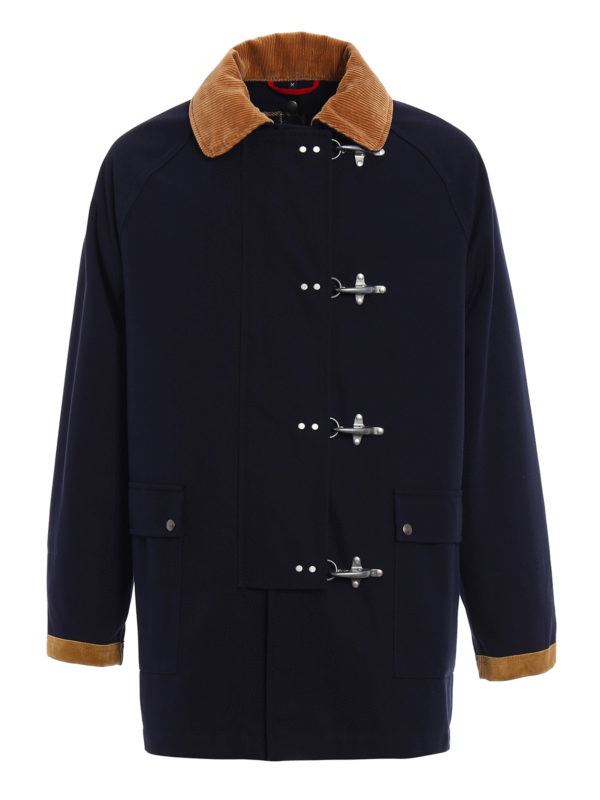 FAY: casual jackets - Four hooks duffle jacket