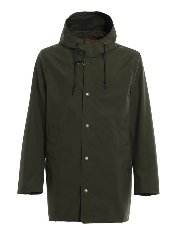 FAY: casual jackets - Hooded short raincoat