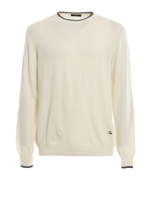 FAY: crew necks - Wool crew neck sweater