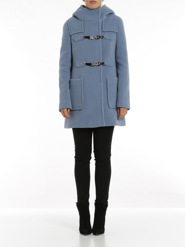 FAY: knee length coats online - Wool duffle coat