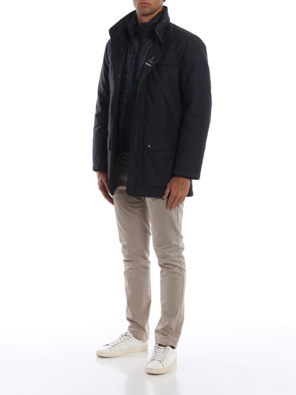 FAY: padded jackets online - Grand-Stadium two-in-one jacket