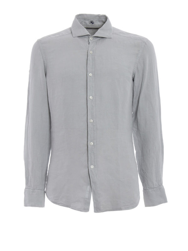 FAY: Hemden - Hemd - Hellgrau
