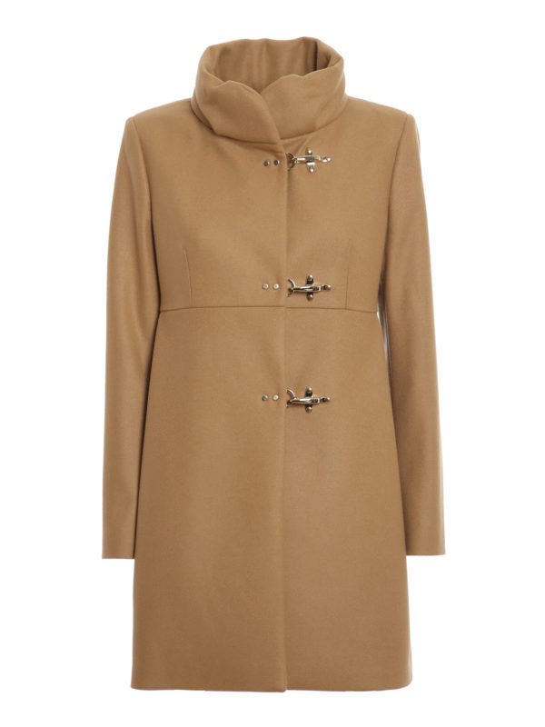 Short coats Fay - Romantic coat in camel - NAW5041Y050SGLC811 | thebs.com