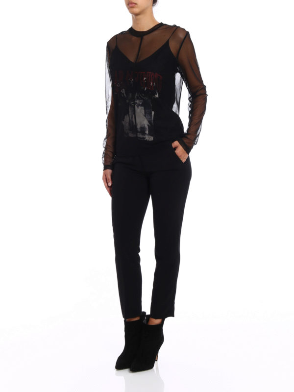 Fear Nothing double layer T-shirt shop online: MCQ